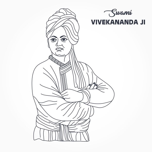 GOOGLE -My Own work on Google : PENCIL DRAWING - Swami Vivekananda